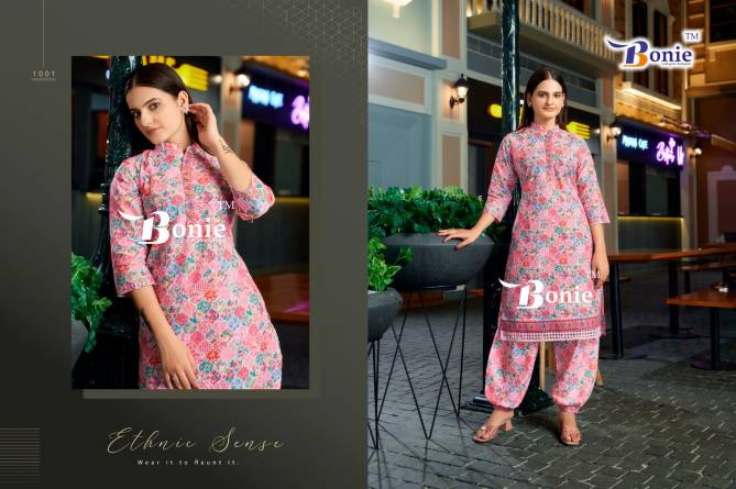Bonie Heera Fancy Chiken Kurti With Afghani Pant Collection
